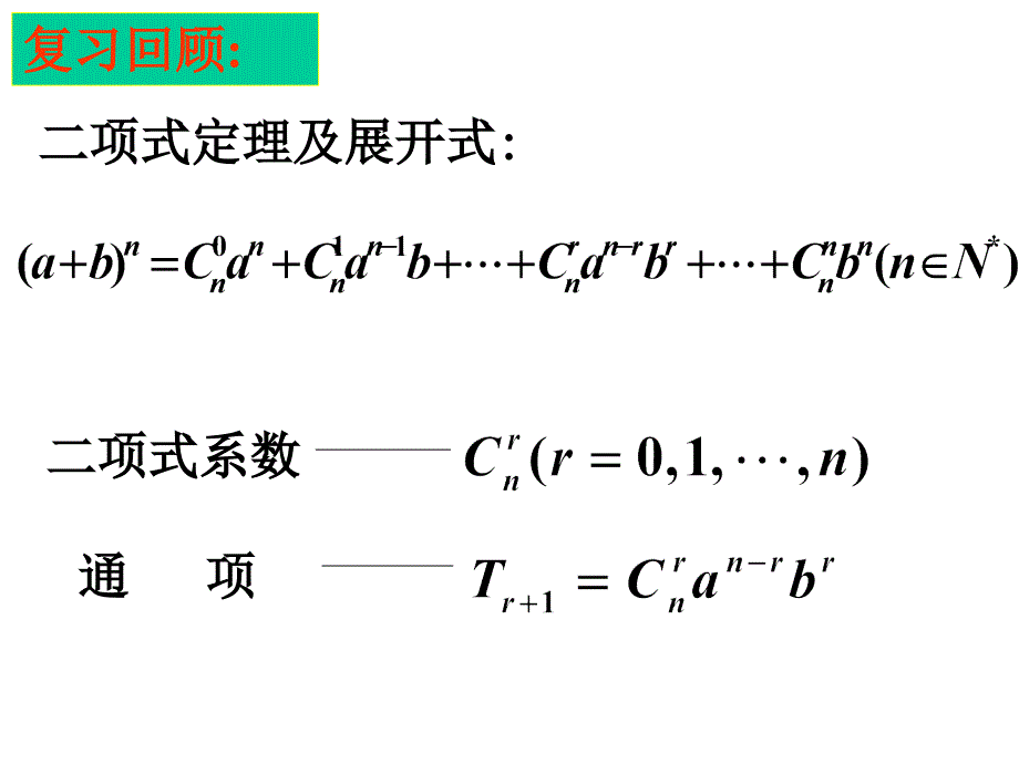 二项式定理的性质ppt课件_第2页