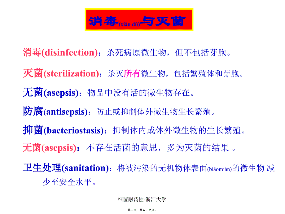 细菌耐药性-浙江大学课件_第3页