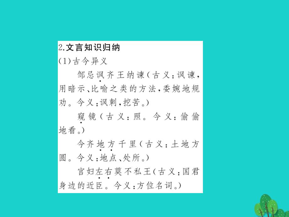 九年级语文下册 第六单元 22《邹忌讽齐王纳谏》课件1 （新版）新人教版_第3页