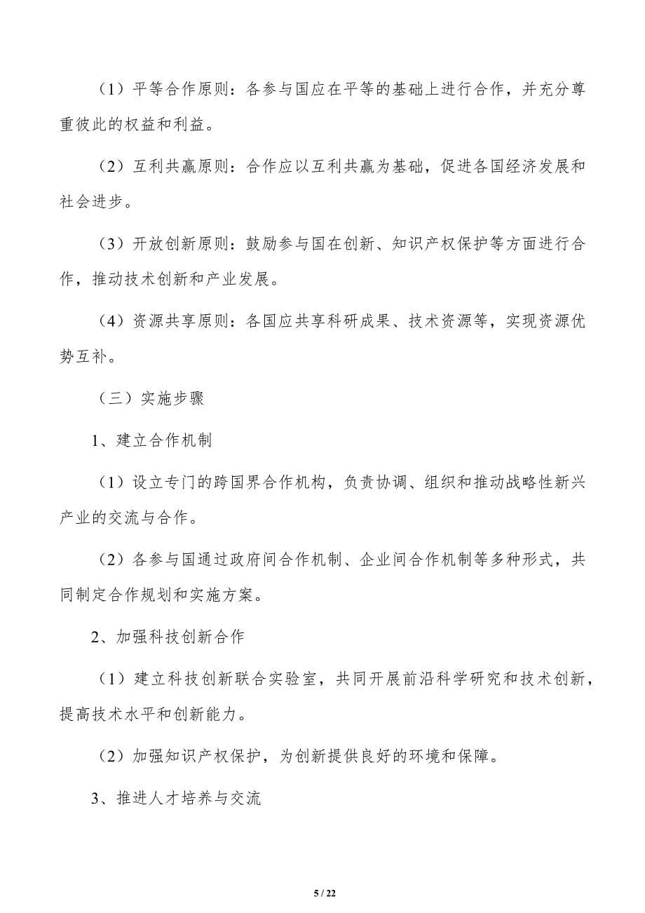 开放战略性新兴产业交流合作工程方案_第5页