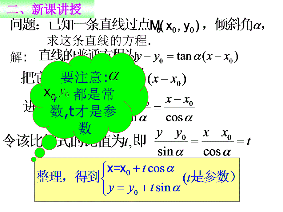 沪教版高中数学高二下册11.1直线的方程直线的参数方程课件共14张PPT_第3页