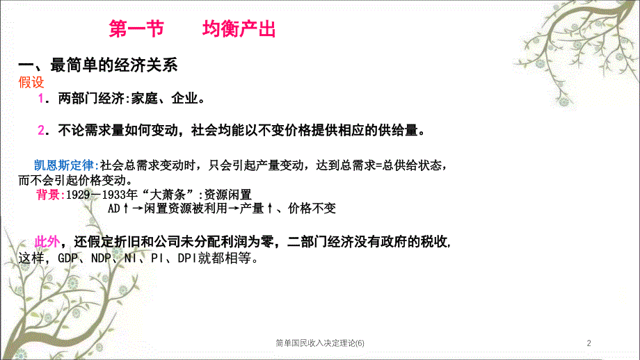 简单国民收入决定理论6课件_第2页