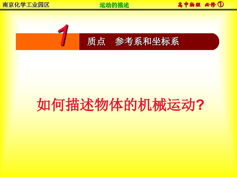 高中物理必修1-11质点_参考系和坐标系_第1页