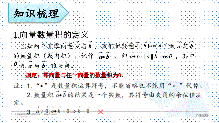 人教版必修四2.4平面向量数量积的应用课件_第2页