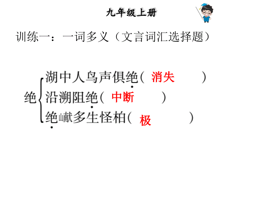 级上册中考语文总复习课外文言文全解全练课件第二部分能力提升9年级上册三湖心亭看雪_第2页