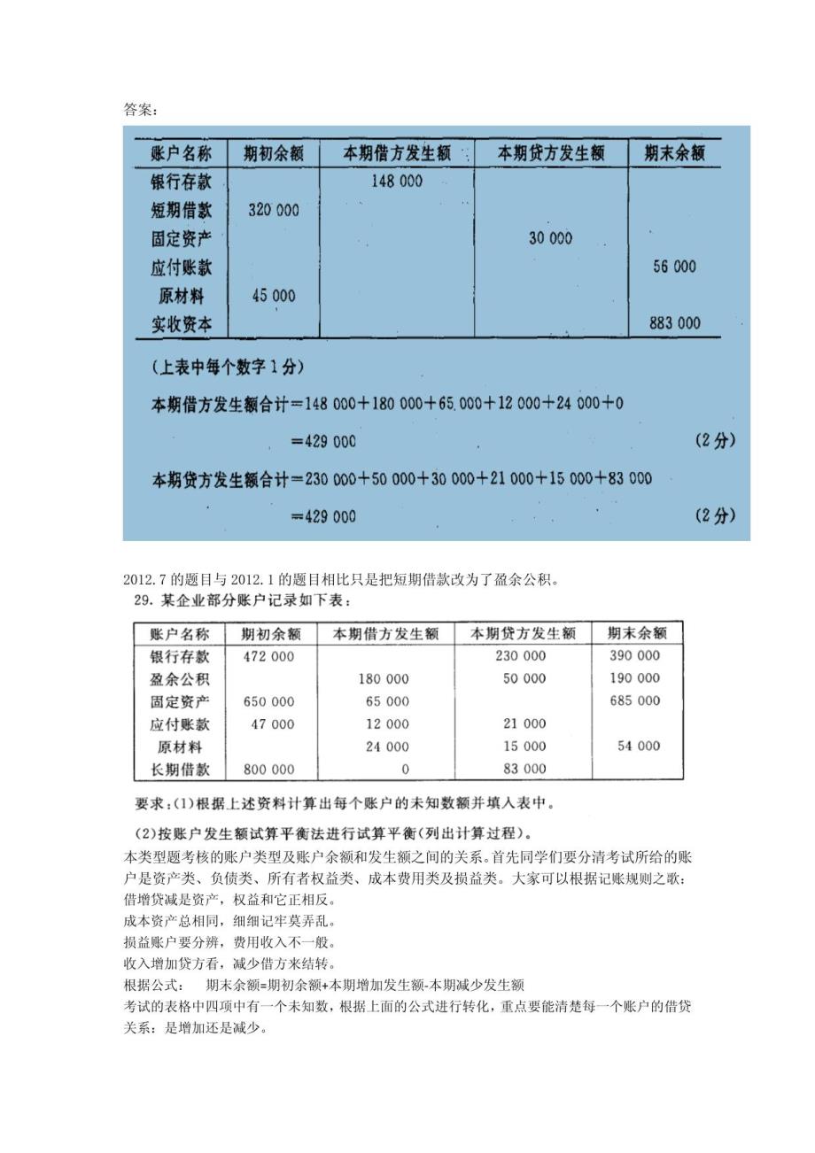 基础会计期末复习---计算与分析题_第3页