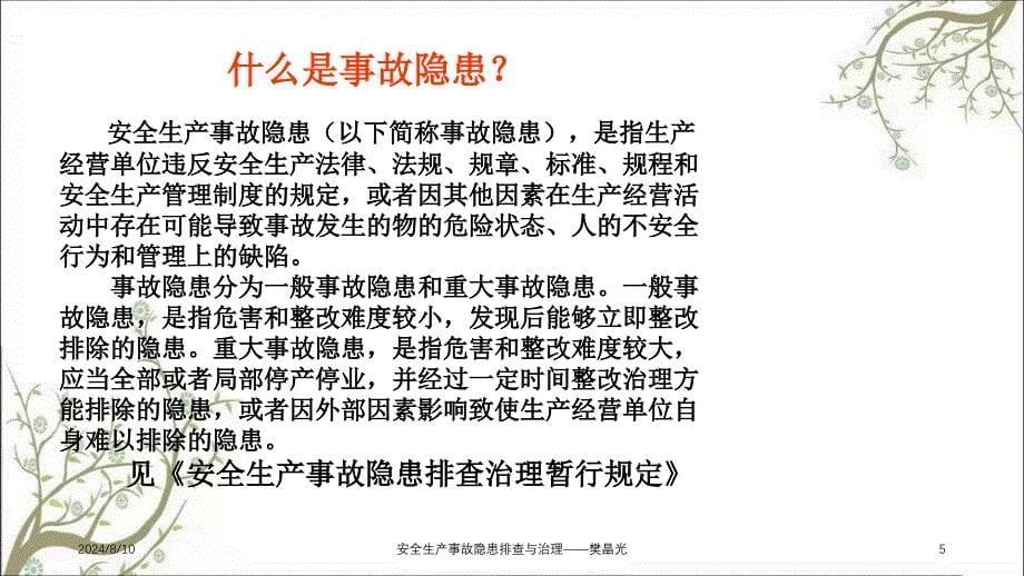 安全生产事故隐患排查与治理——樊晶光PPT课件_第5页