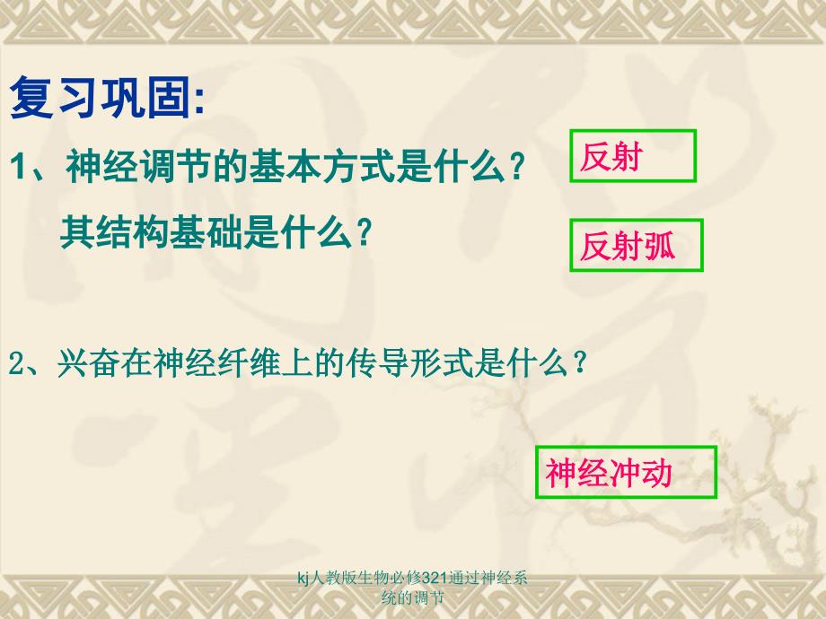 kj人教版生物必修321通过神经系统的调节课件_第2页