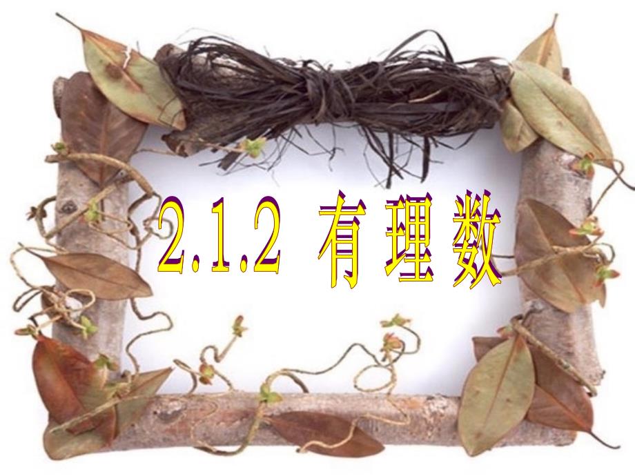 七年级数学上册 2.1 有理数 2.1.2 有理数教学2 （新版）华东师大版_第1页