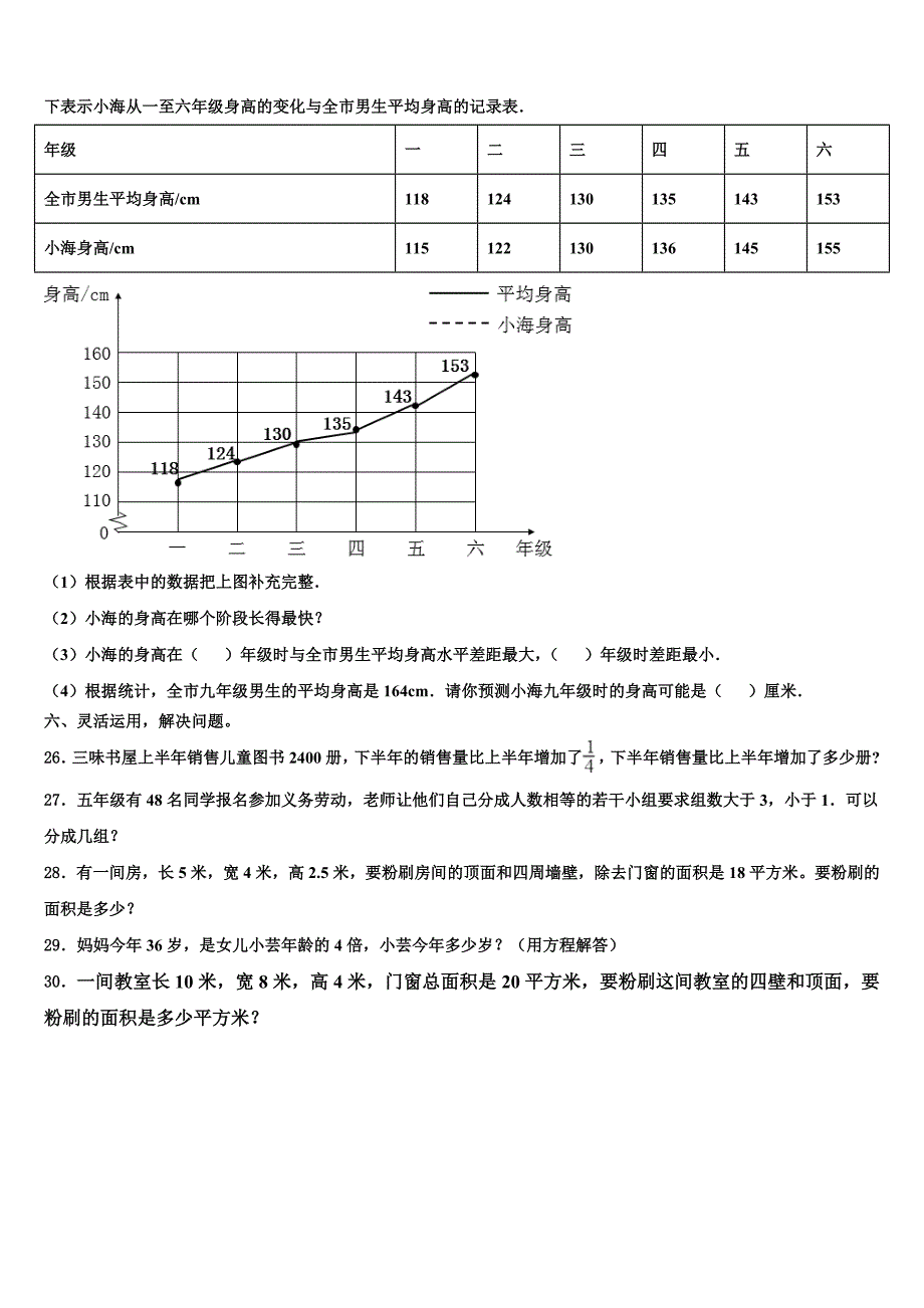 2022-2023学年广西来宾市象州县小学数学六下期末质量检测试题含解析_第3页