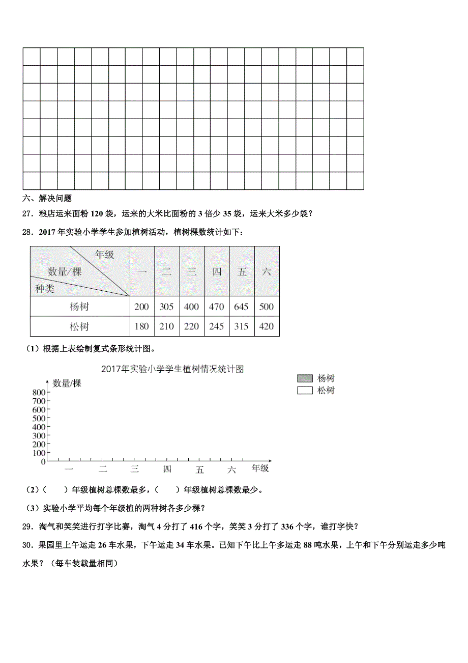 江苏省盐城市东台市2023年三年级数学第二学期期末检测试题含解析_第3页