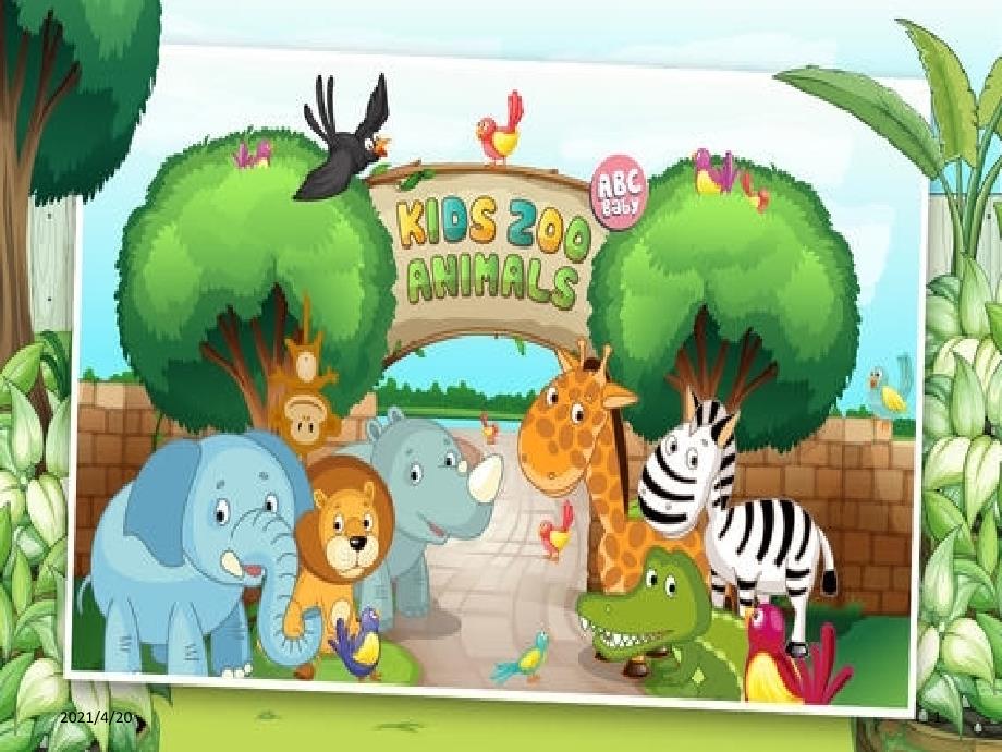 五年级下册英语课件-Unit 2 Good Behaviour Lesson 3They are in the zoo∣鲁科版（五四制） (共12张PPT)_第1页