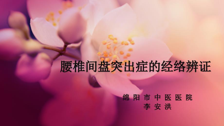 腰椎间盘突出症的经络辨证.ppt_第1页