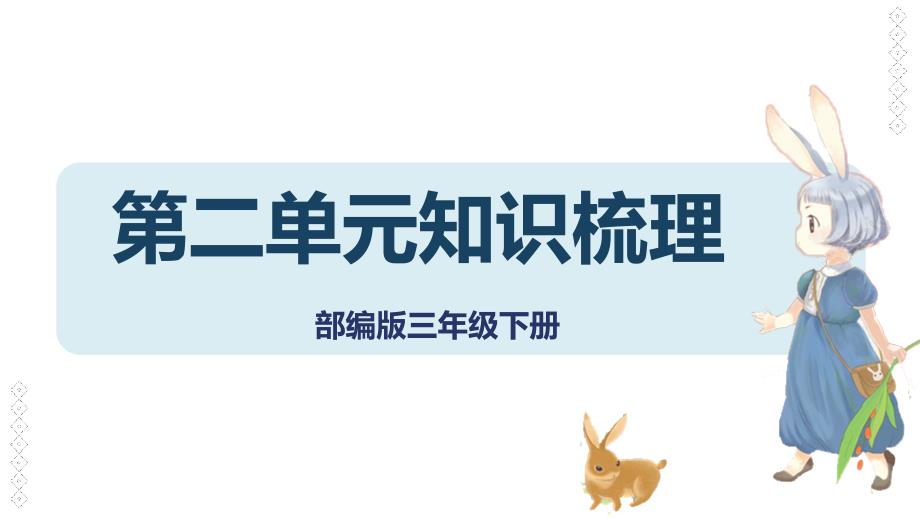 第二单元知识梳理（课件）部编版三年级语文下册单元复习_第1页