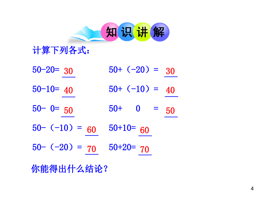 初中数学教学课件：132有理数的减法第1课时（人教版七年级上） (2)_第4页