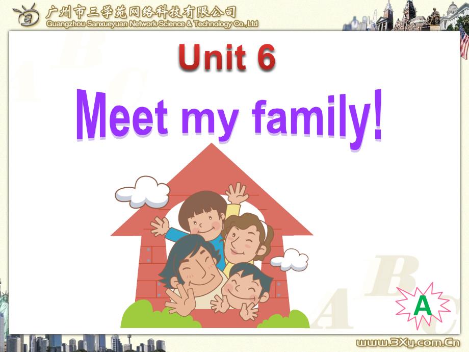 PEP小学英语四年级上册Unit 6 Meet my family课件_第1页