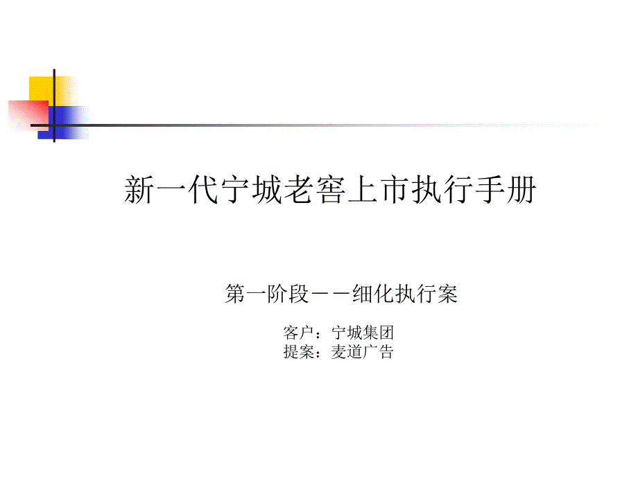 新一代宁城老窖上市执行手册_第1页