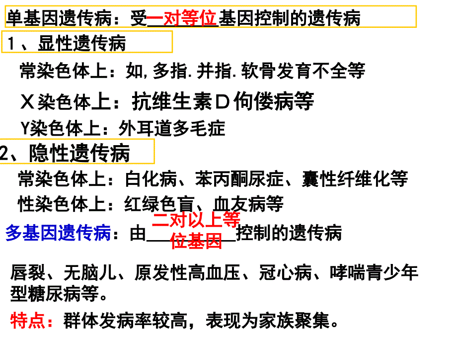 人类遗传病(高三复习课件)_第4页