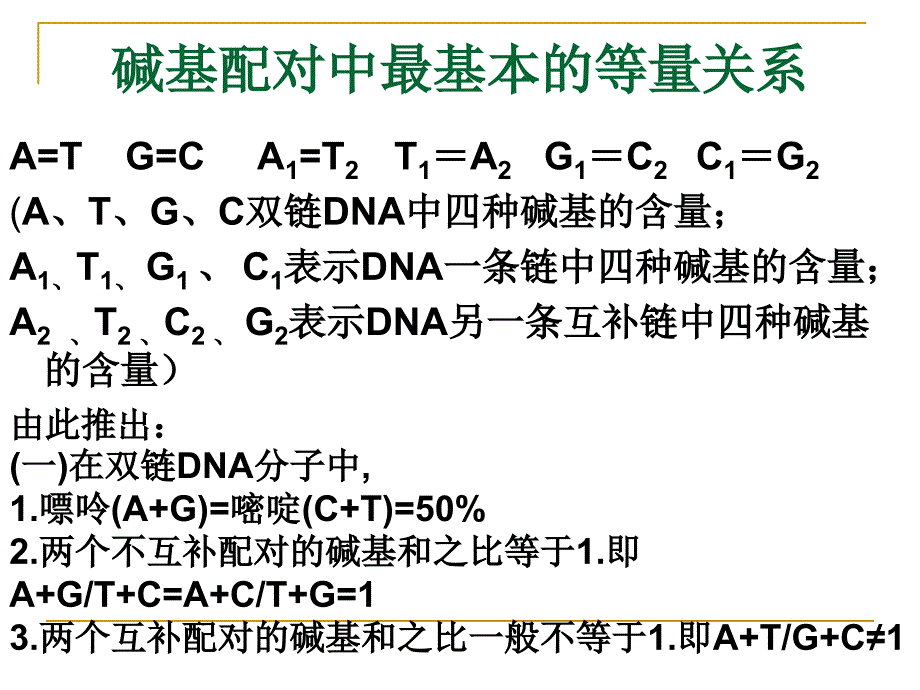 人教版教学课件DNA的结构和复制例题精选_第3页