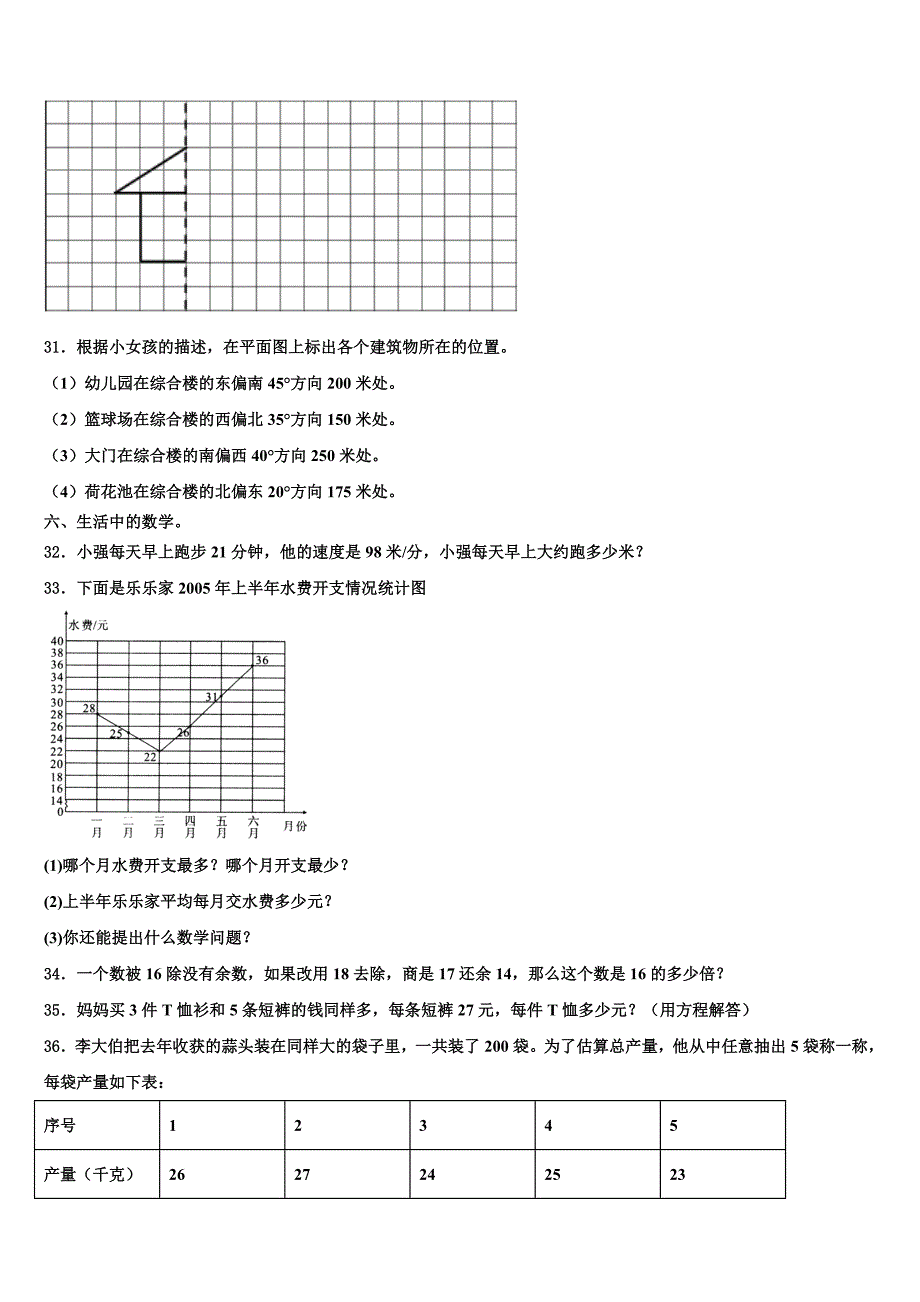 2022-2023学年铜陵市狮子山区数学四下期末经典试题含解析_第3页