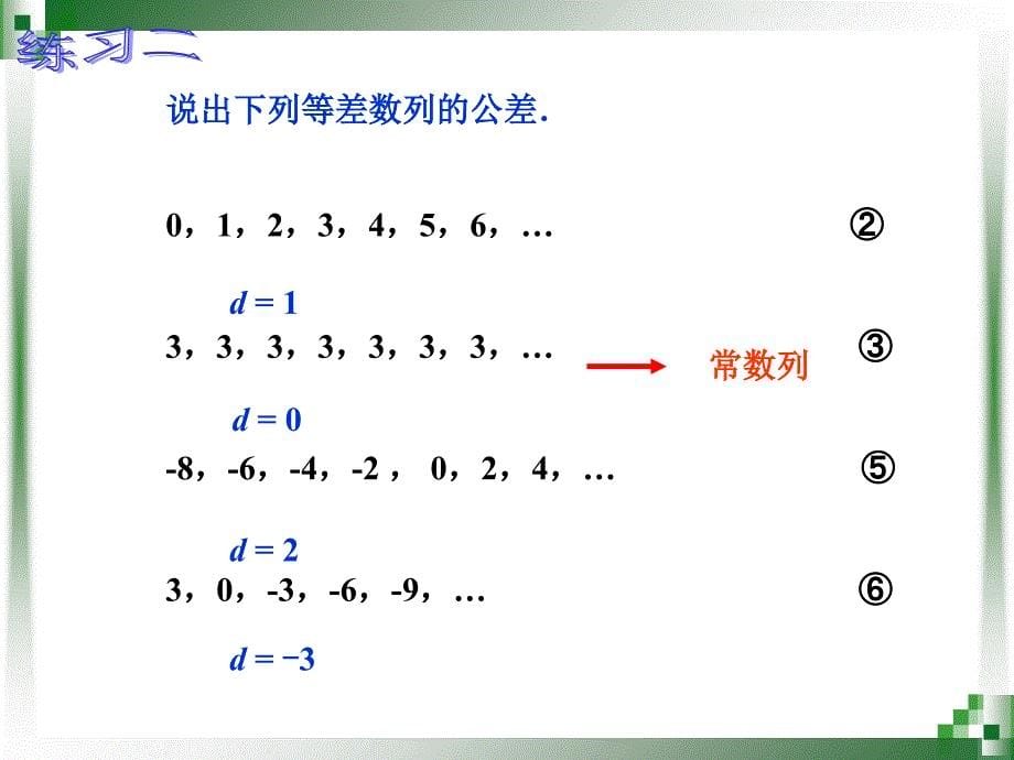 等差数列的概念优秀课件_第5页