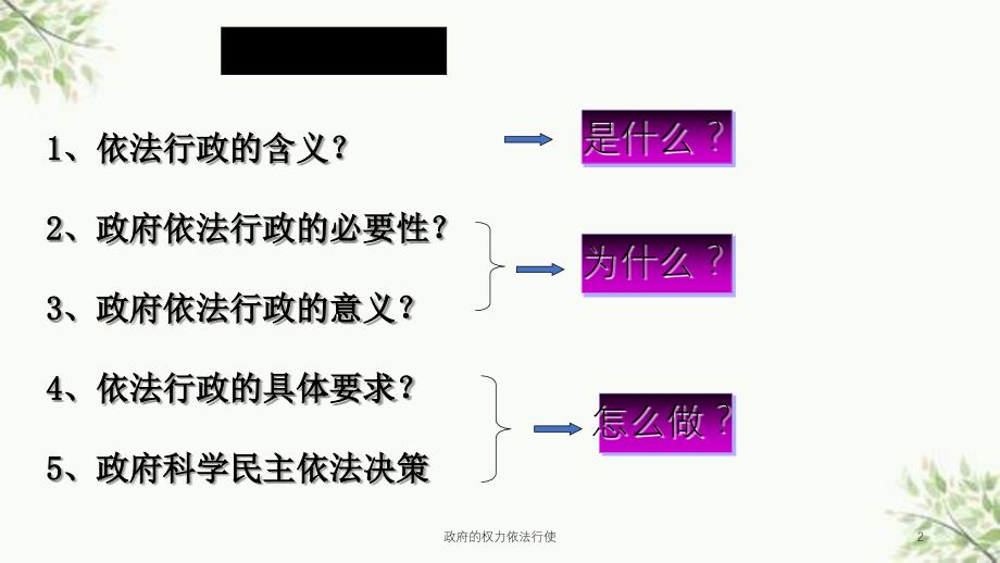 政府的权力依法行使课件_第2页