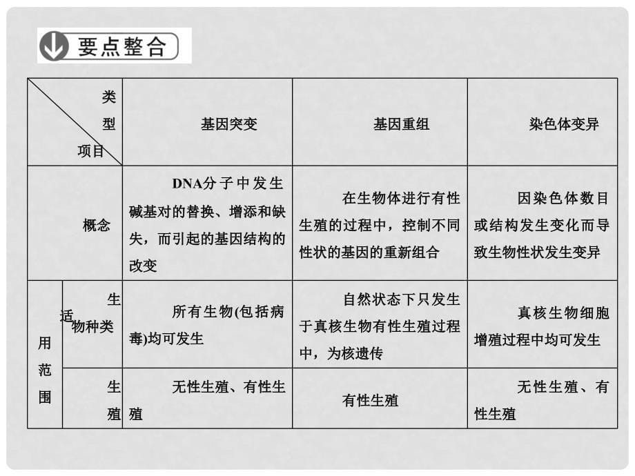 高三生物二轮复习 第1部分 专题4 第3讲 生物的变异、育种与进化课件_第5页