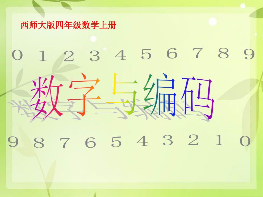 四年级数学上册 第二单元 多位数的认识《数字与编码》课件 西师大版_第2页