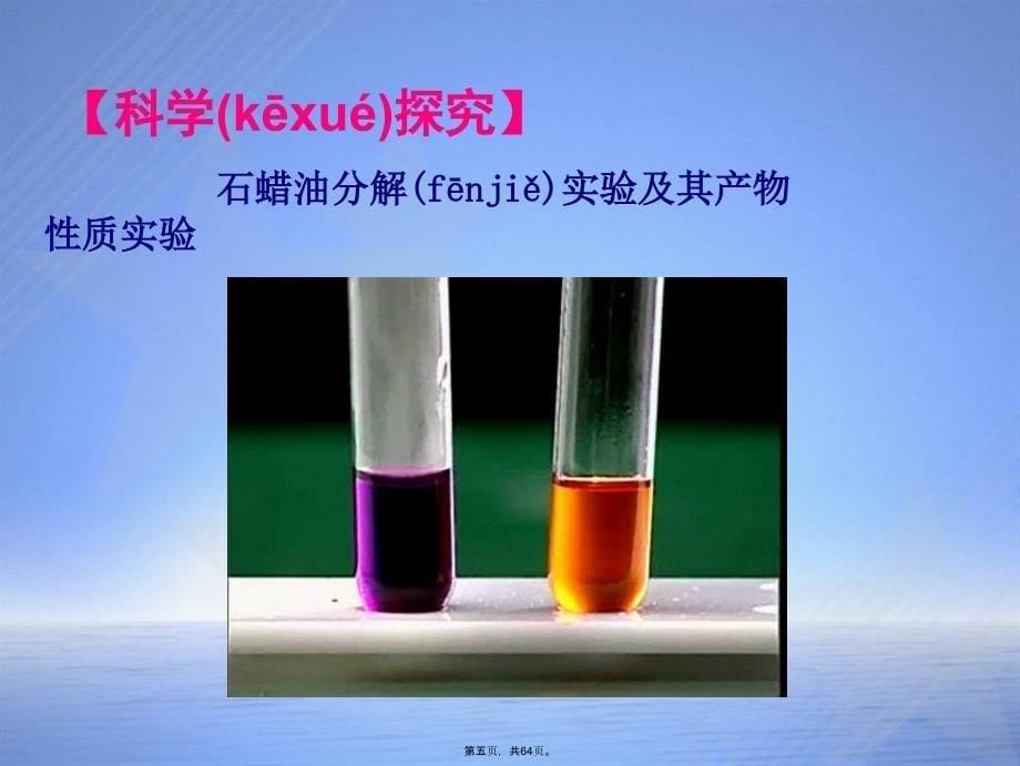 来自石油和煤的两种基本化工原料乙烯课件新人教版必修2资料_第5页