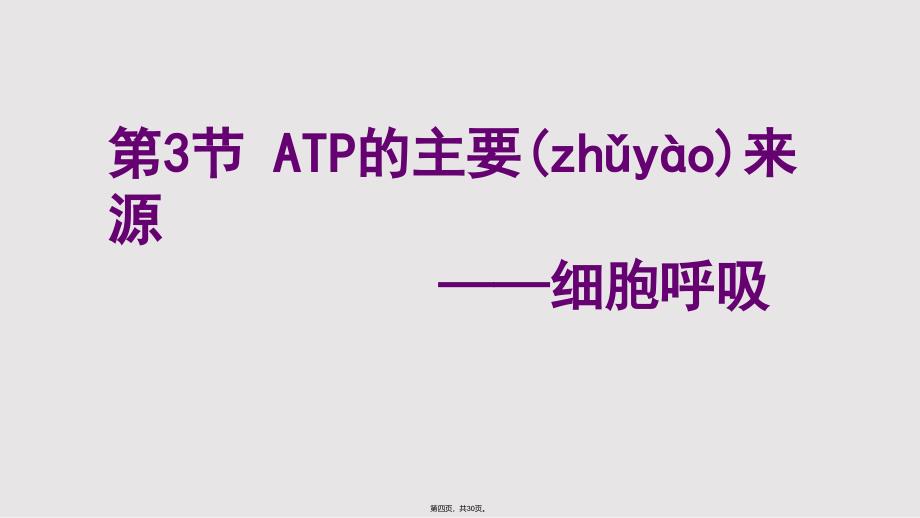 ATP的主要来源实用教案_第4页