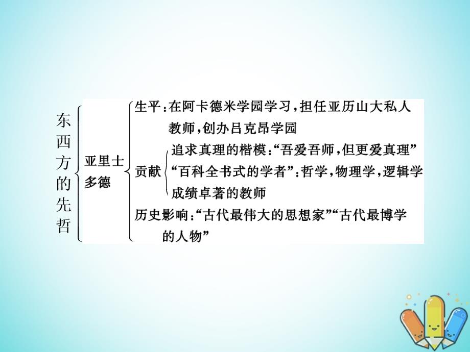 2017_2018学年高中历史第二单元东西方的先哲单元小结与测评课件新人教版选修_第2页