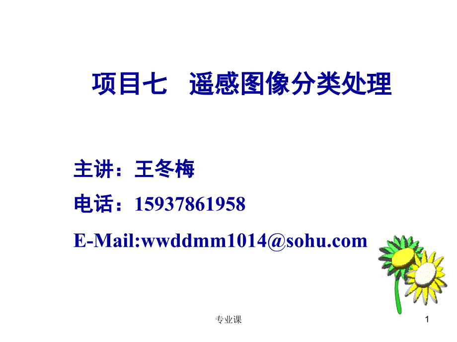 项目七任务二、遥感图像监督分类【稻谷书店】_第1页