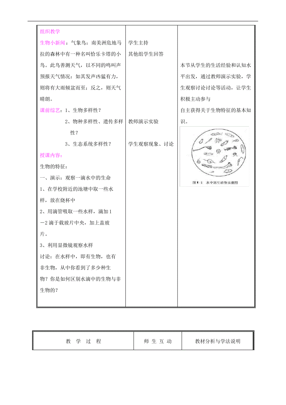 《形形色色的生物》word教案 (公开课获奖)2022年北师大版 (4)_第2页