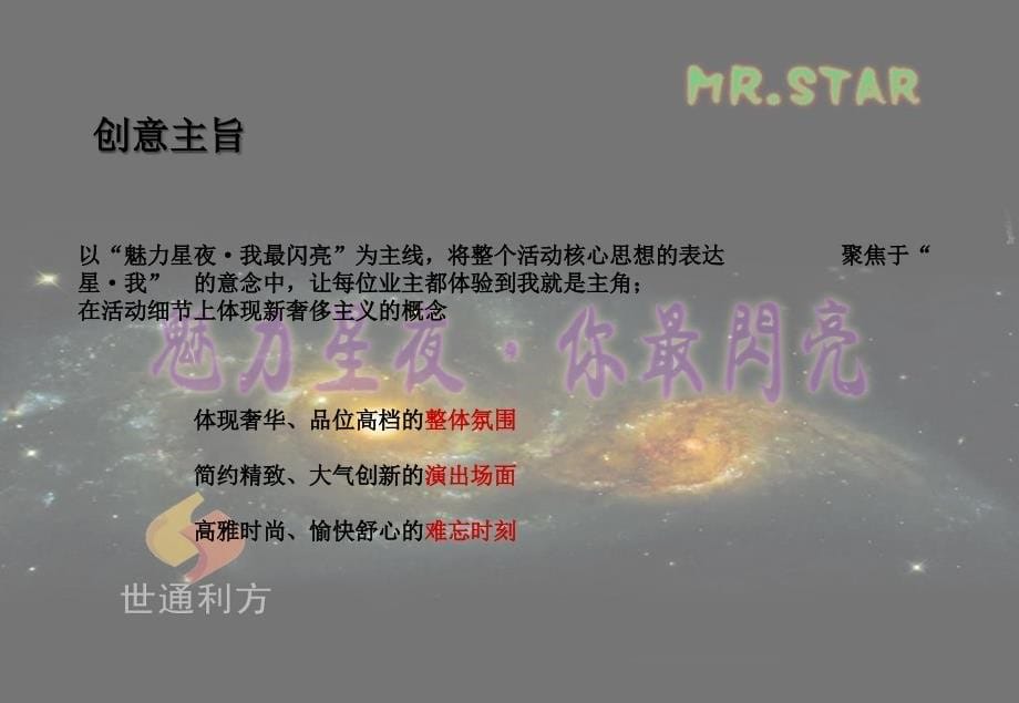 “美丽星夜你最闪亮”鸿意星城业主联谊会策划方案_第5页