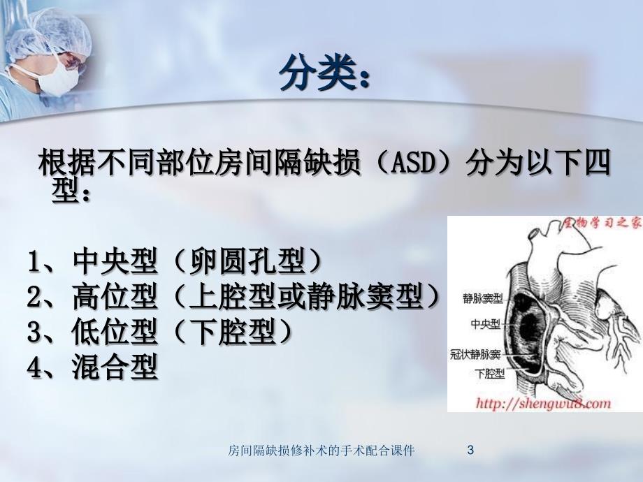 房间隔缺损修补术的手术配合课件_第3页