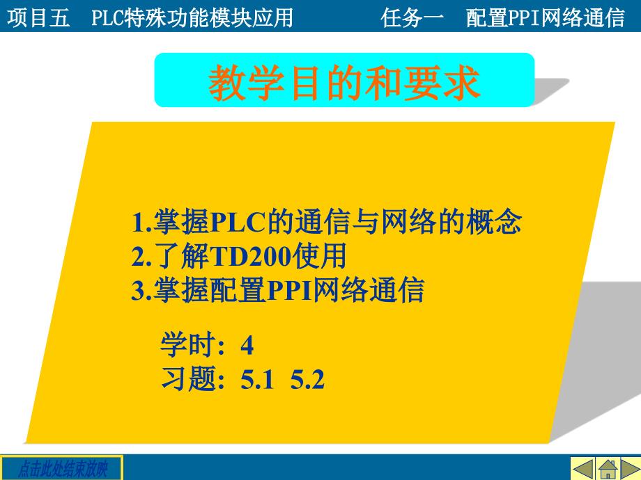 项目五PLC特殊功能模块应用任务一配置PPI网络通信课件_第2页