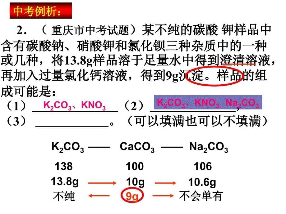 酸碱盐复习离子共存_第5页