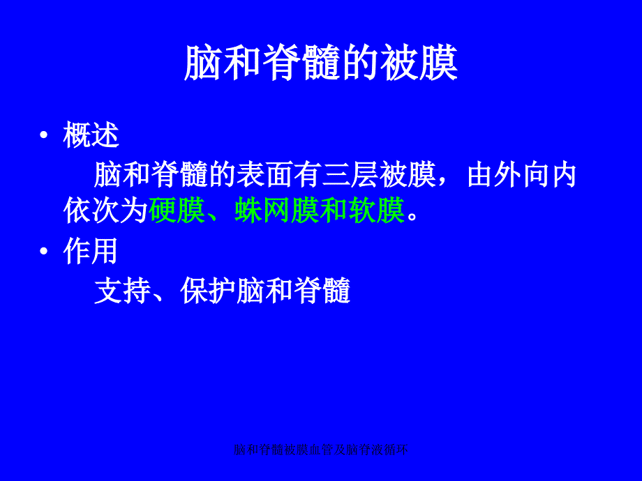 脑和脊髓被膜血管及脑脊液循环课件_第2页