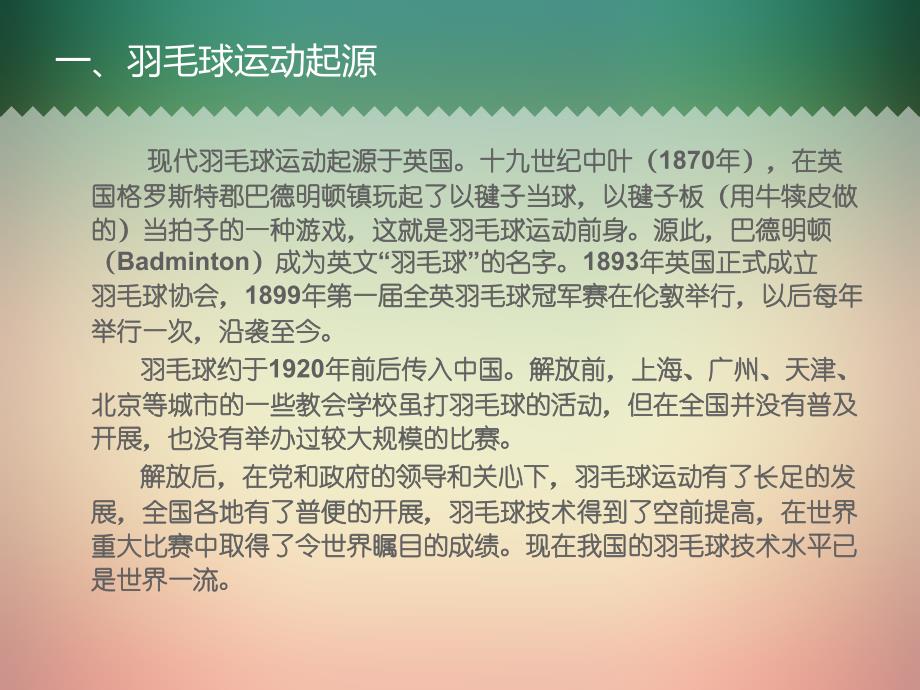 羽毛球运动简介_第2页