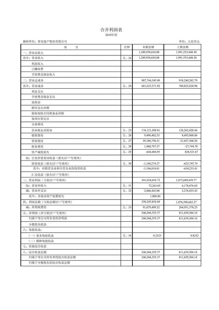 荣安地产：审计报告_第5页