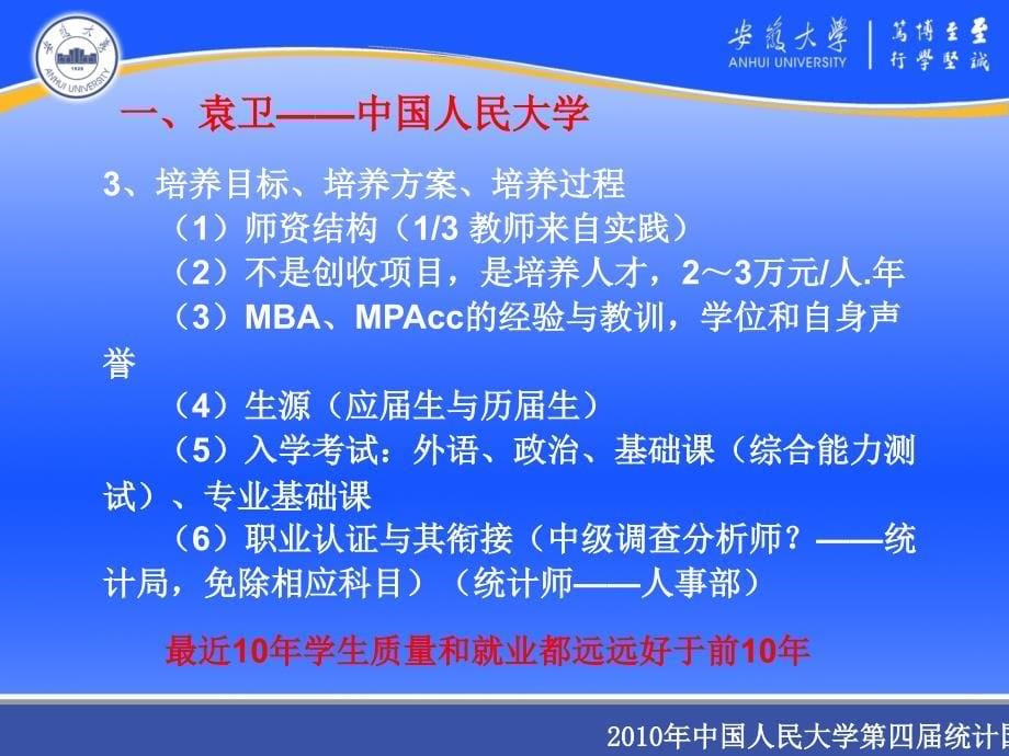 应用统计专业硕士学位点建设讨论(人民大学第四届统计国际论坛)课件_第5页