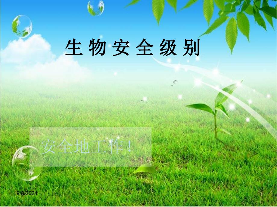 生物安全级别PPT课件_第1页