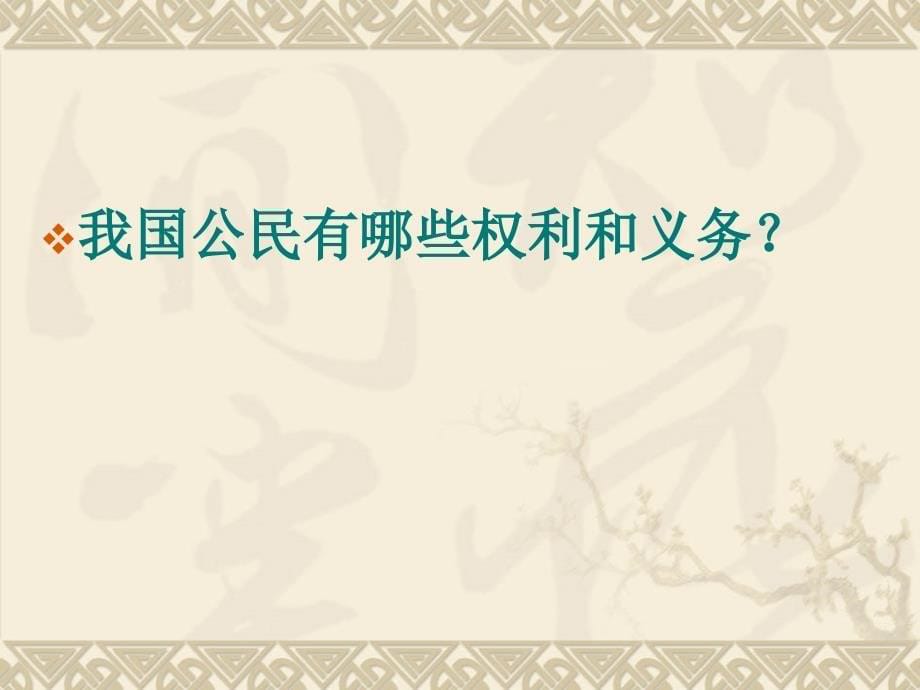 政治权利和义务：参与政治生活的基础和准则ppt_第5页