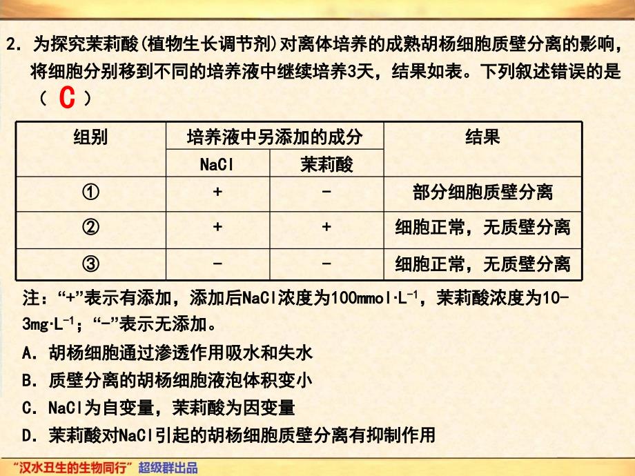 福建卷生物单科讲解.ppt_第3页