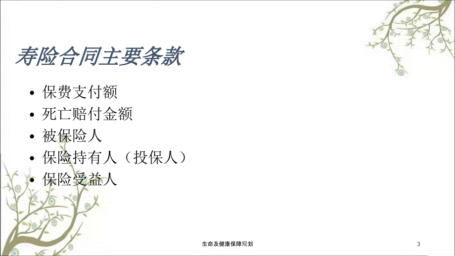 生命及健康保障规划课件_第3页