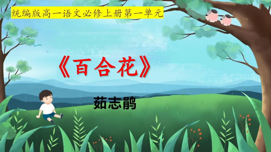 【高中语文】《百合花》课件32张+统编版必修上册_第1页