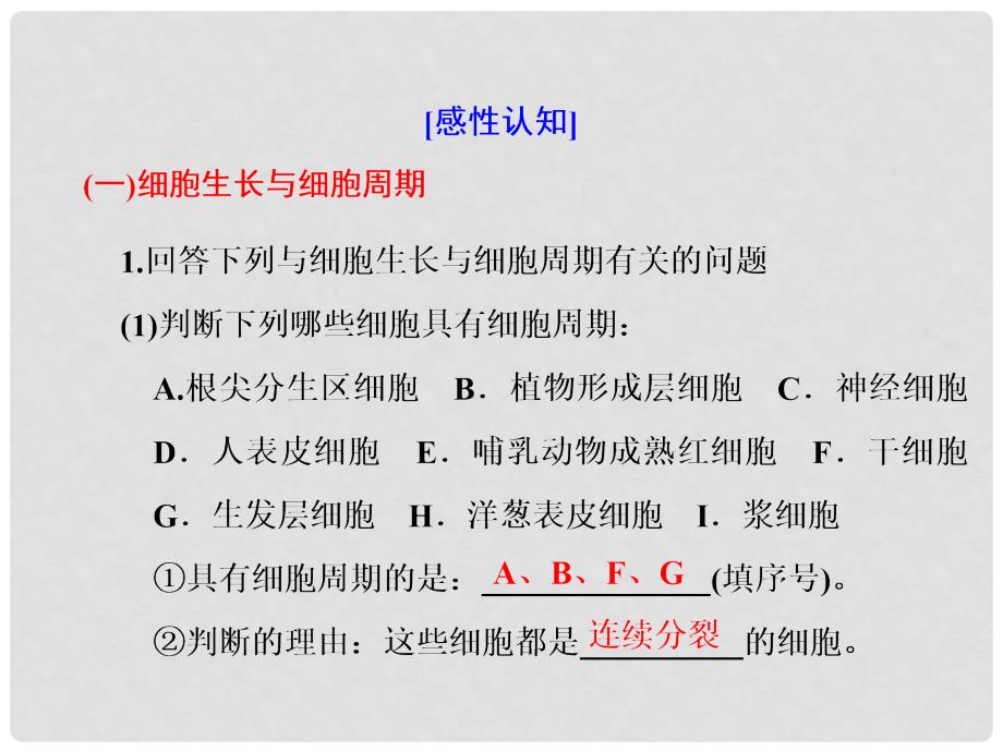 高考生物一轮复习 第四单元 细胞的生命历程 第一讲 细胞的增殖课件（必修1）_第2页