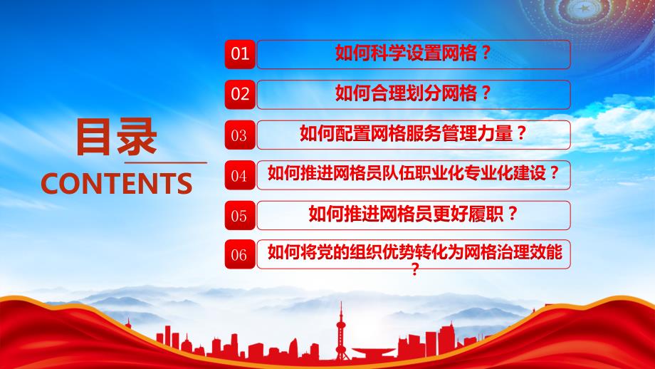 党建引领网格化管理 解锁基层治理新密码PPT推进党建引领网格化管理的六个关键问题PPT课件（带内容）_第4页