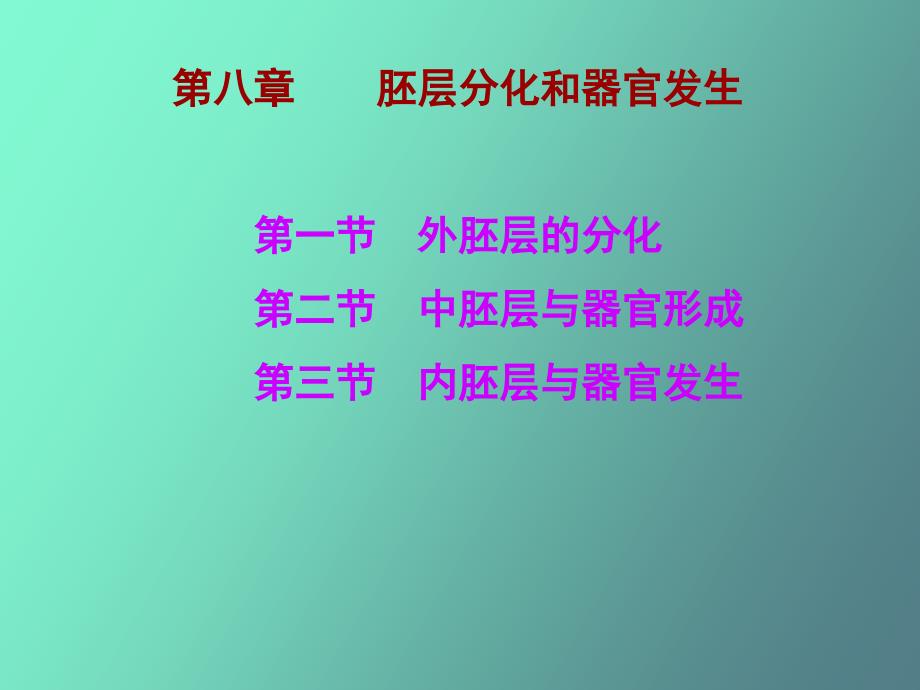 胚层分化和器官发生_第1页