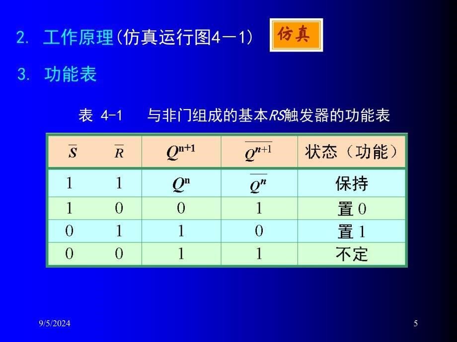 数字电路基础课件：第4章 触发器_第5页